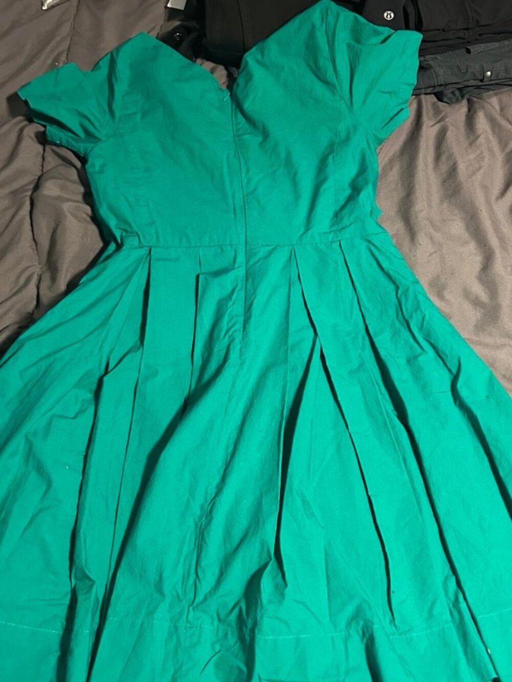 Maeve Green Seamed Poplin